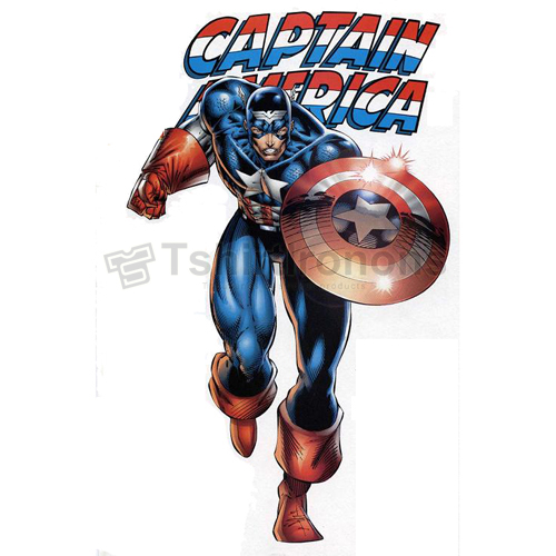 Captain America T-shirts Iron On Transfers N4475 - Click Image to Close